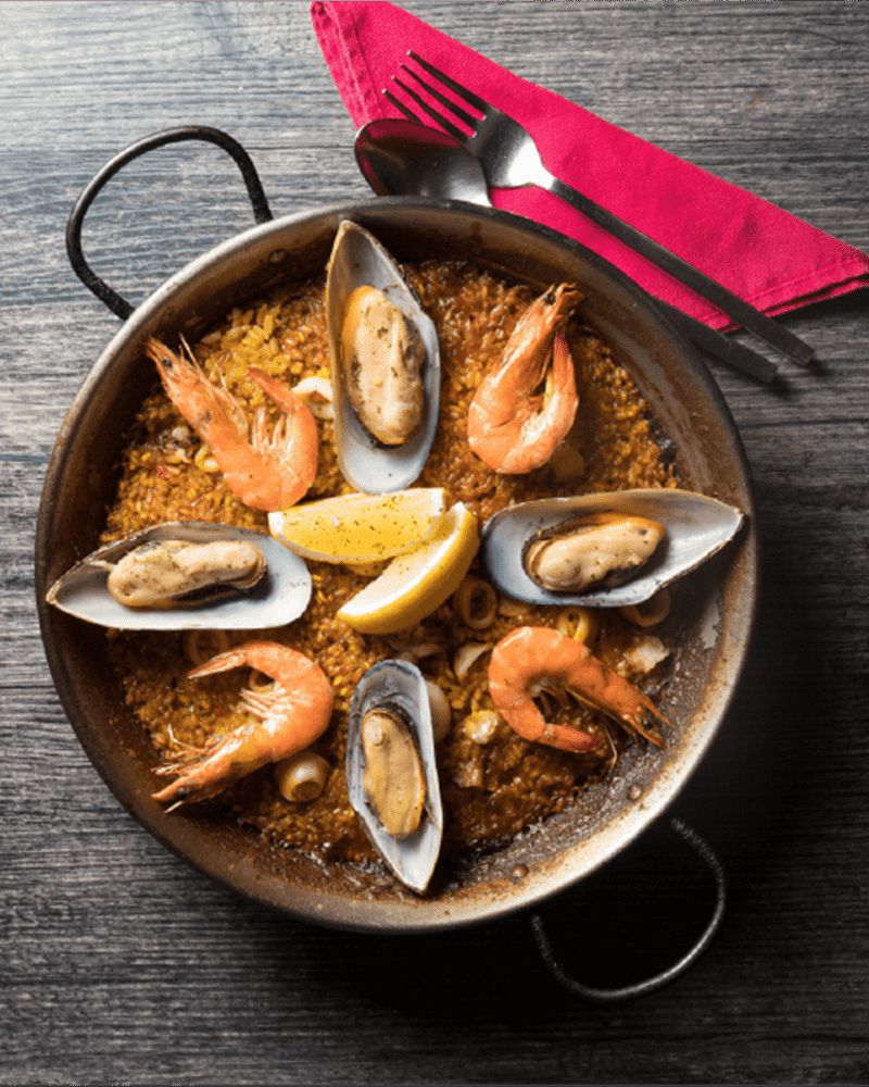 Paella de marisco